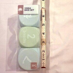 3-Piece Yoga Dice Set – Mindful Movement Game for Breath & Poses